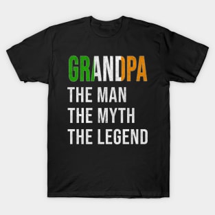 Grand Father Irish Grandpa The Man The Myth The Legend - Gift for Irish Dad With Roots From  Ireland T-Shirt